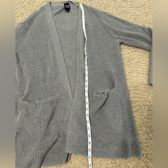 GAP Gray Women's Ribbed Cardigan - Picture 3 of 4